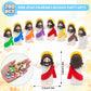 Little Jesus Figures with halo and Cross