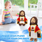 Jesus Plush with Red Gold-Trimmed Shawl