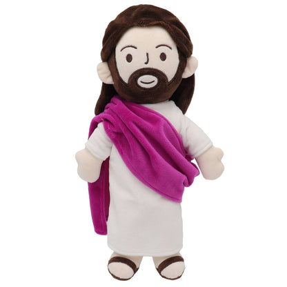 Jesus Plush Toy - Purple/Red/Blue