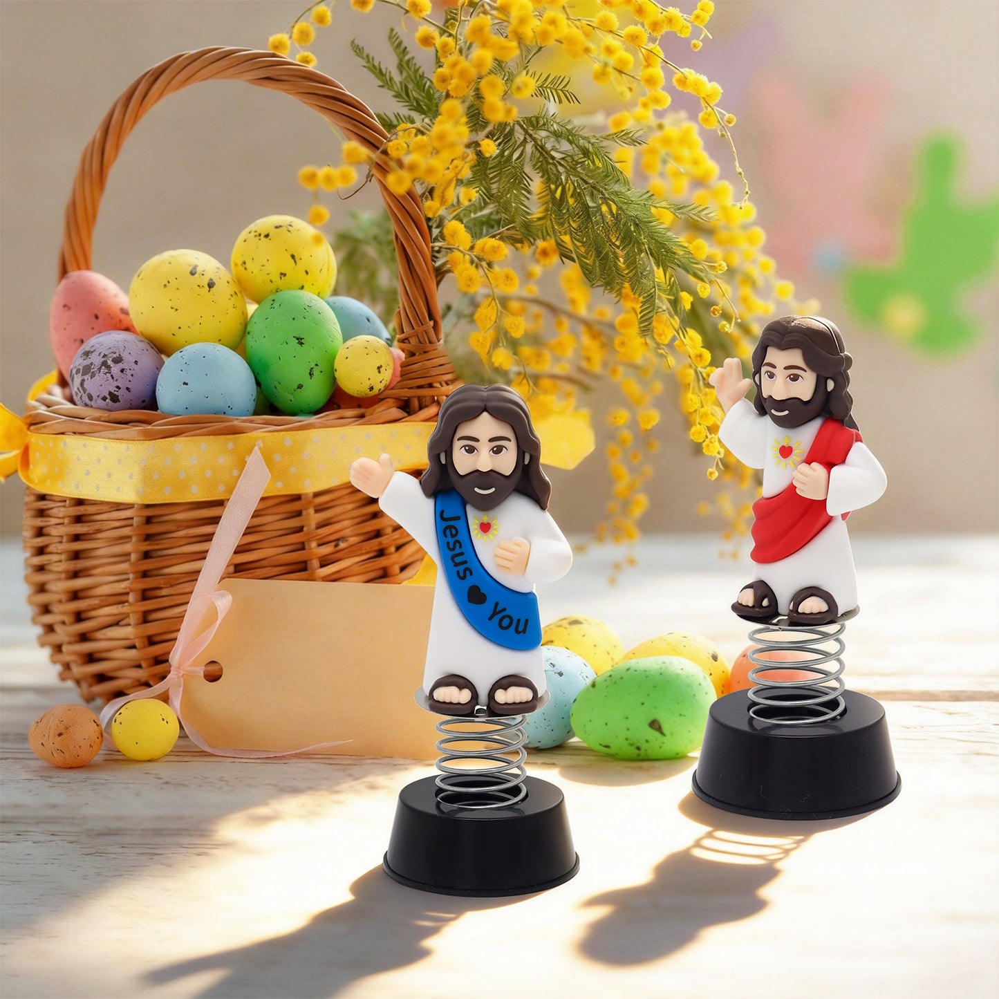 Jesus Bobblehead with Smile Face