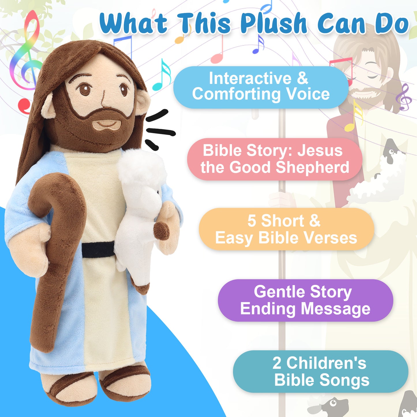 Good Shepherd Jesus Plush Toy