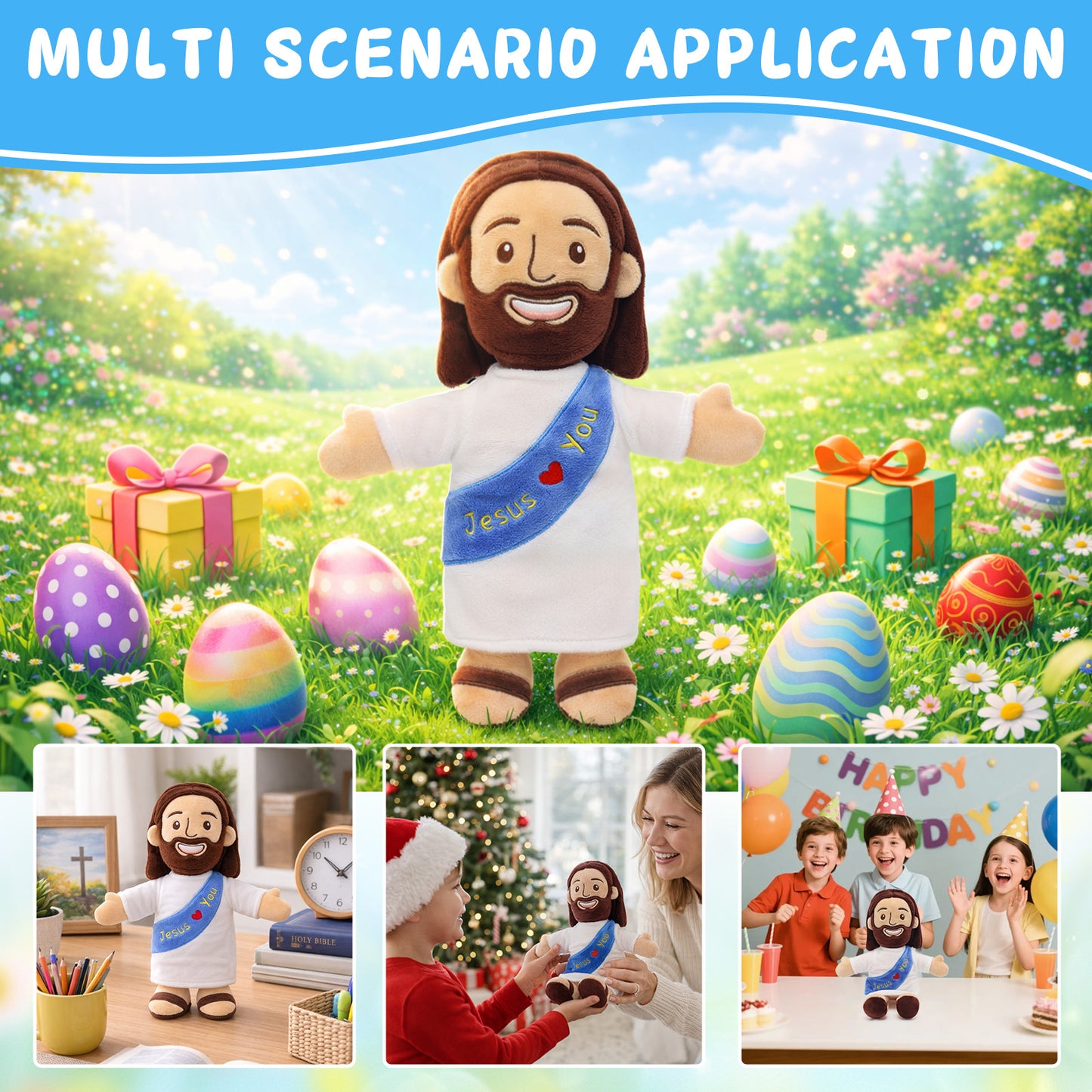 Big-Head Jesus Plush Toy