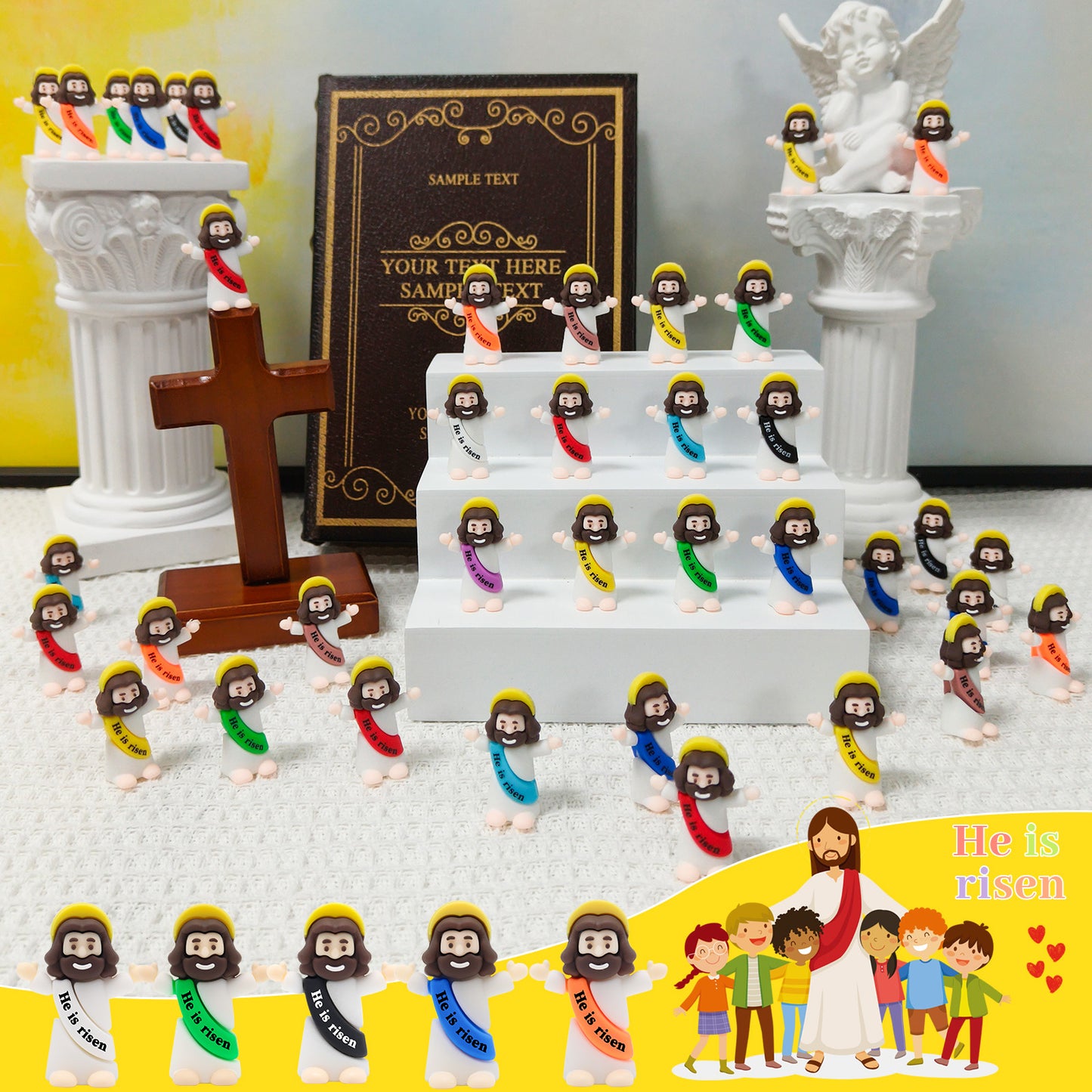 Mini Jesus Figures He is Risen