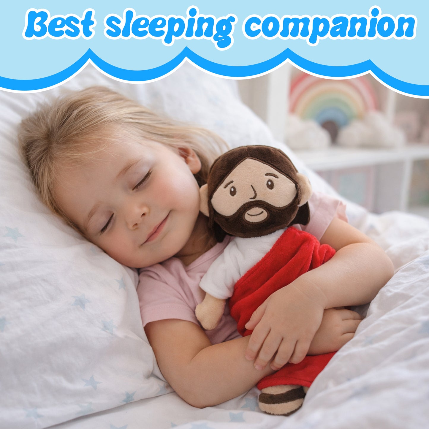 Red Jesus plush-Brown