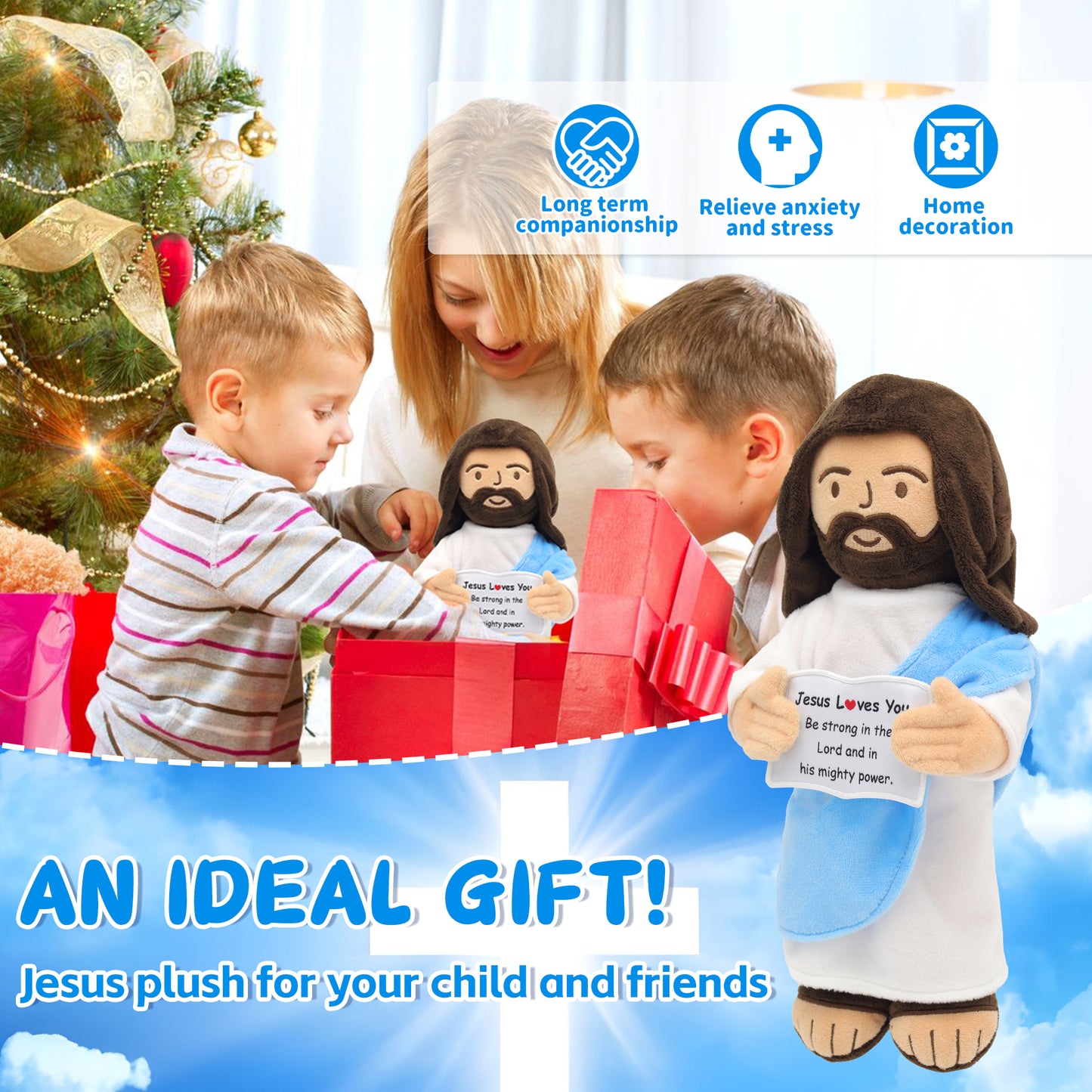 Jesus Plush with Positive Card