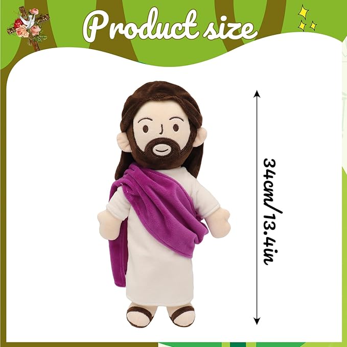 Jesus Plush Toy - Purple