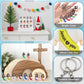 Mini Jesus Figures Keychain with Words