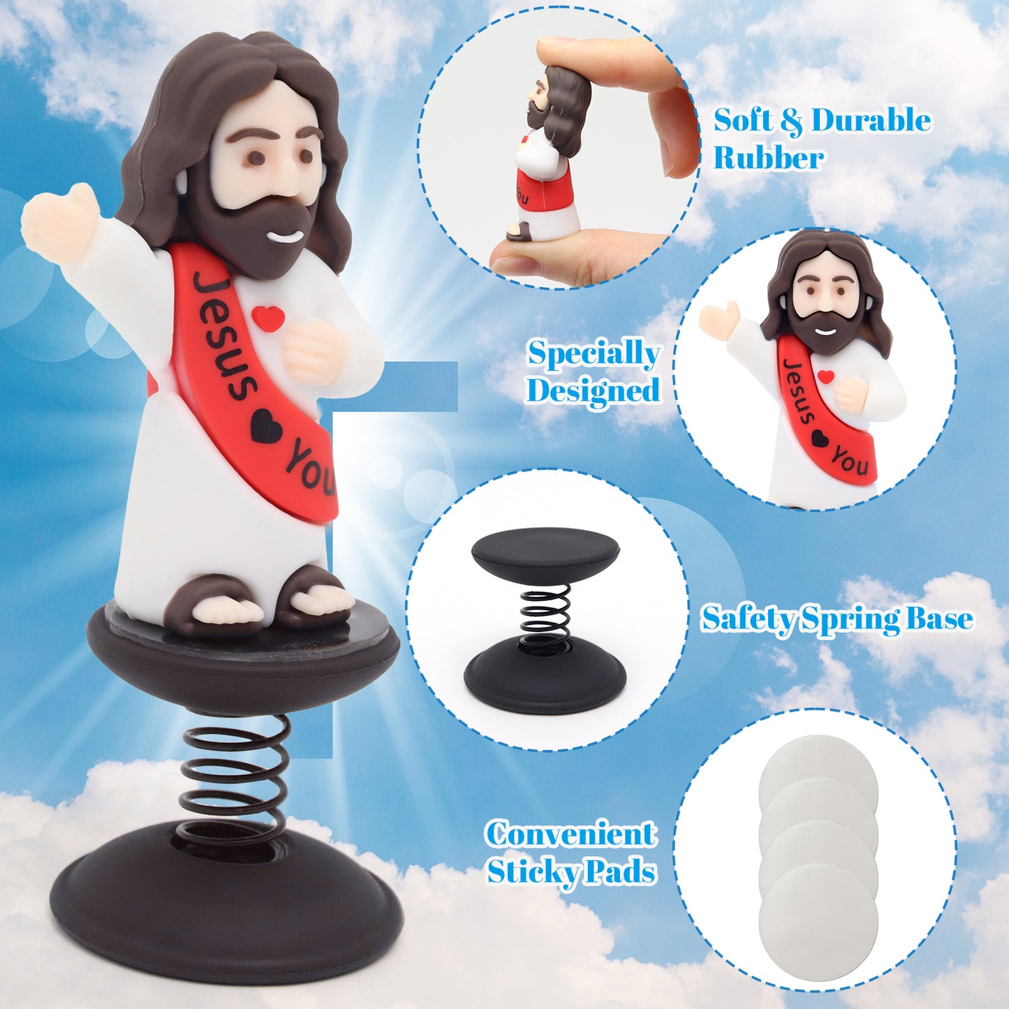 Bobblehead Jesus  with word