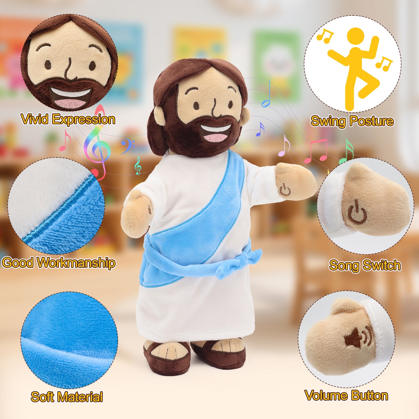 Dancing Jesus Plush Toy