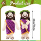 Jesus Plush Toy with Hands Tied - Purple