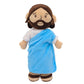 Blue Jesus Plush Toy-White/Brown