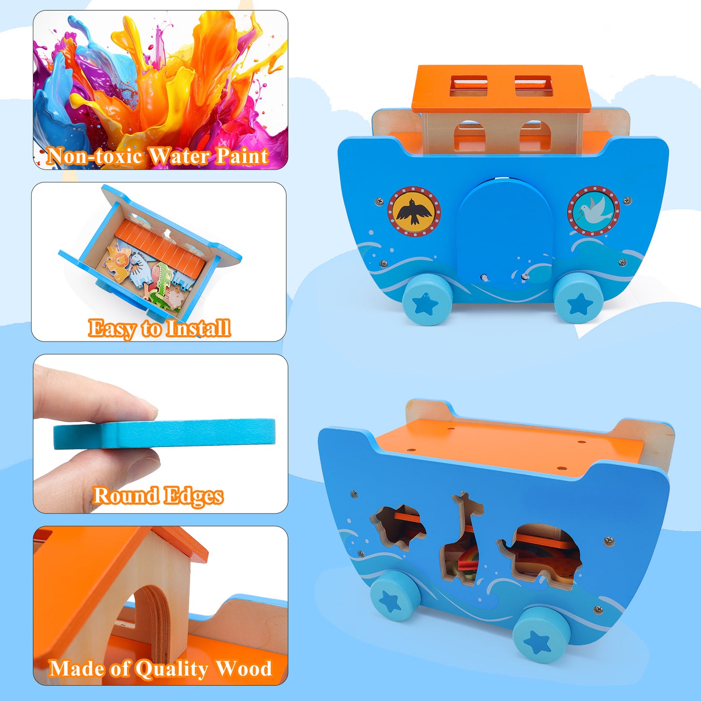 Noahs Ark Wooden Toy