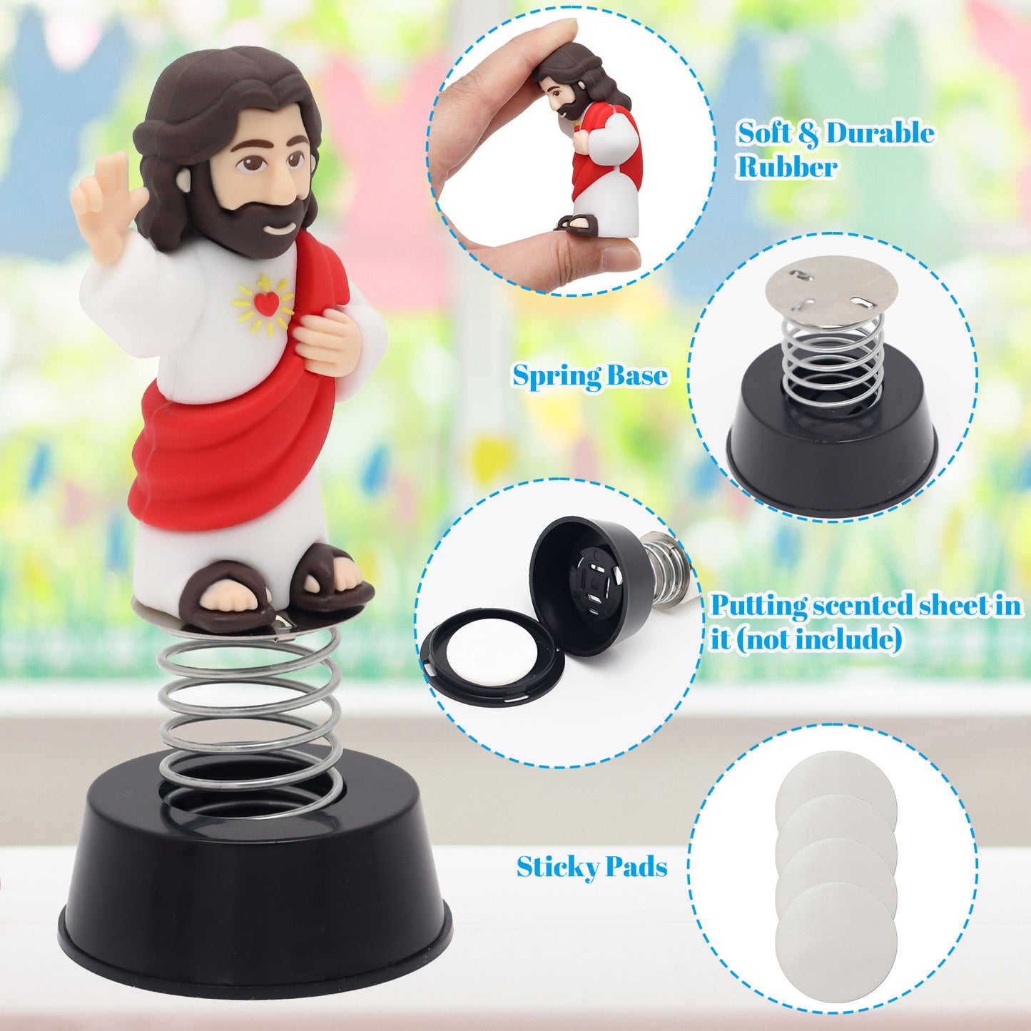 Jesus Bobblehead with Smile Face
