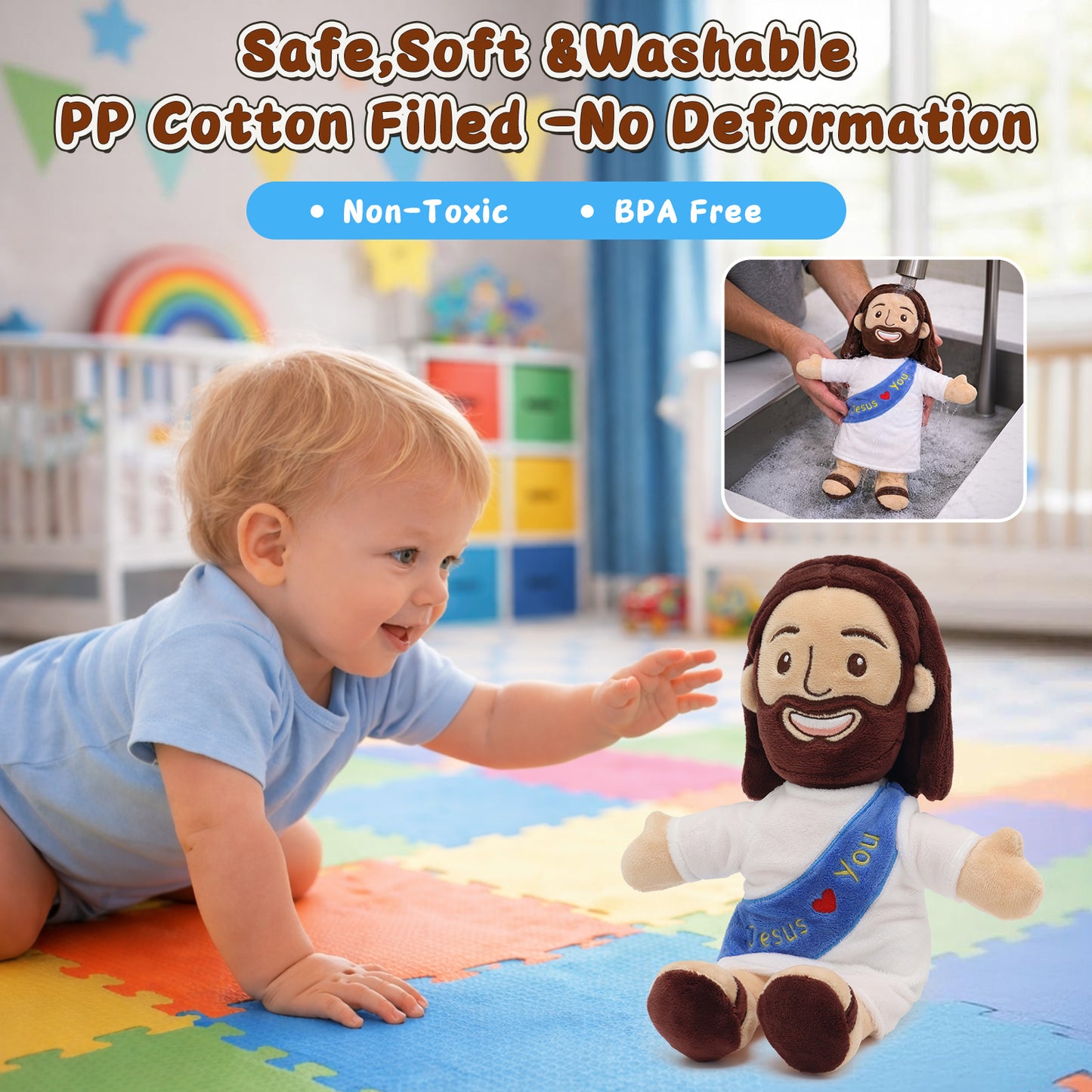Big-Head Jesus Plush Toy