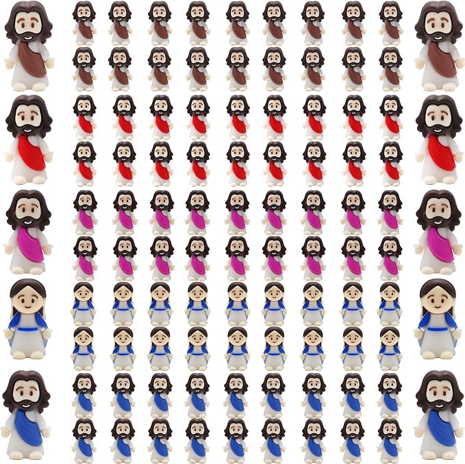 100 Packs Little Jesus Figures