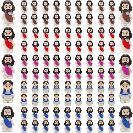 100 Packs Little Jesus Figures