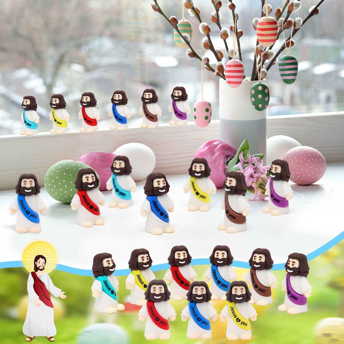 Little Jesus Figures with words