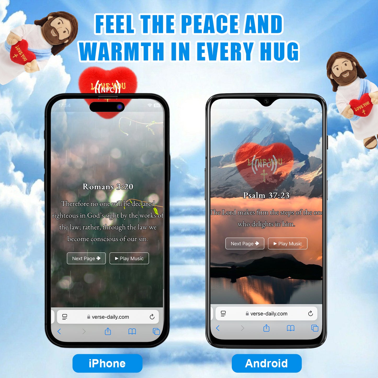 Love You Jesus Plush with NFC
