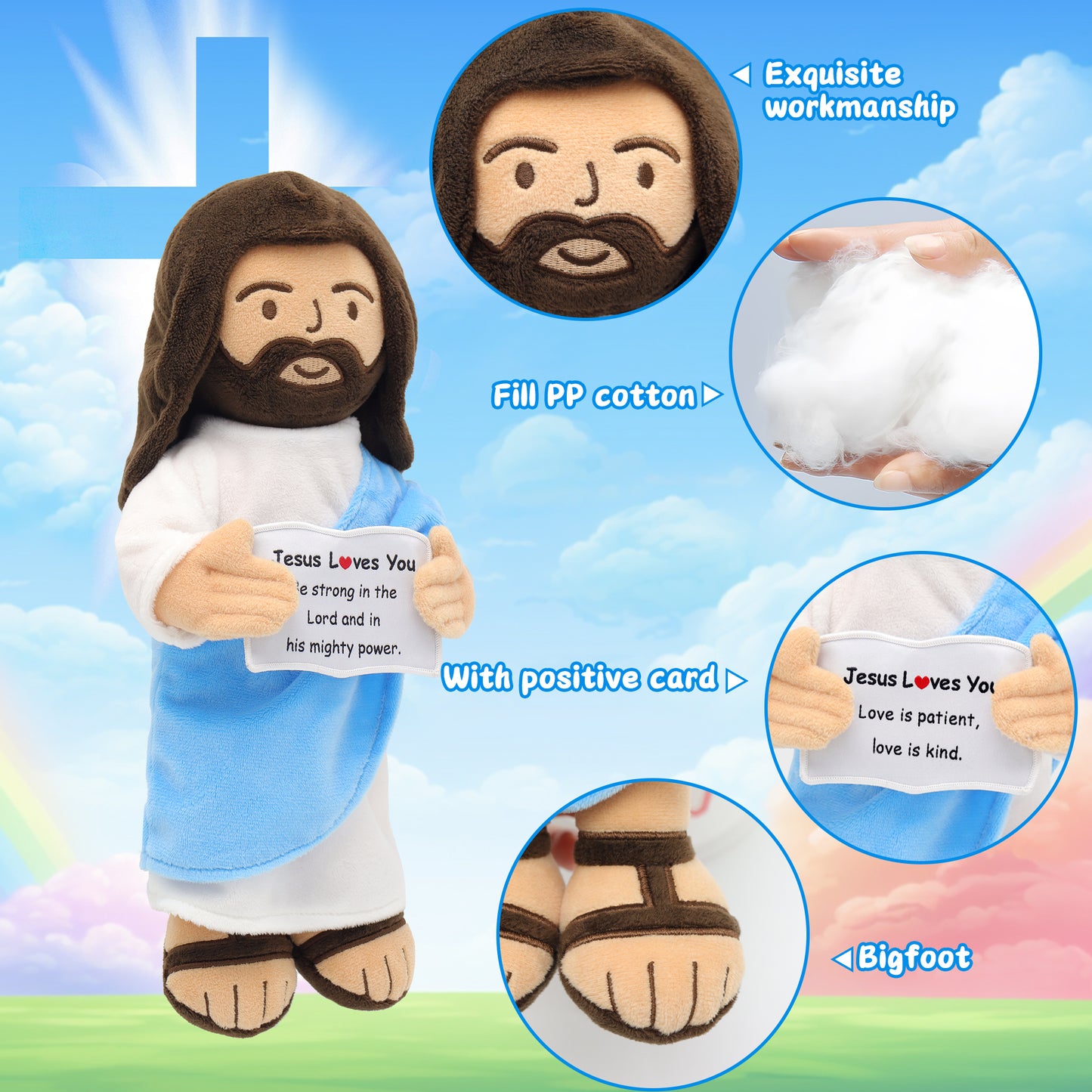 Jesus Plush with Positive Card