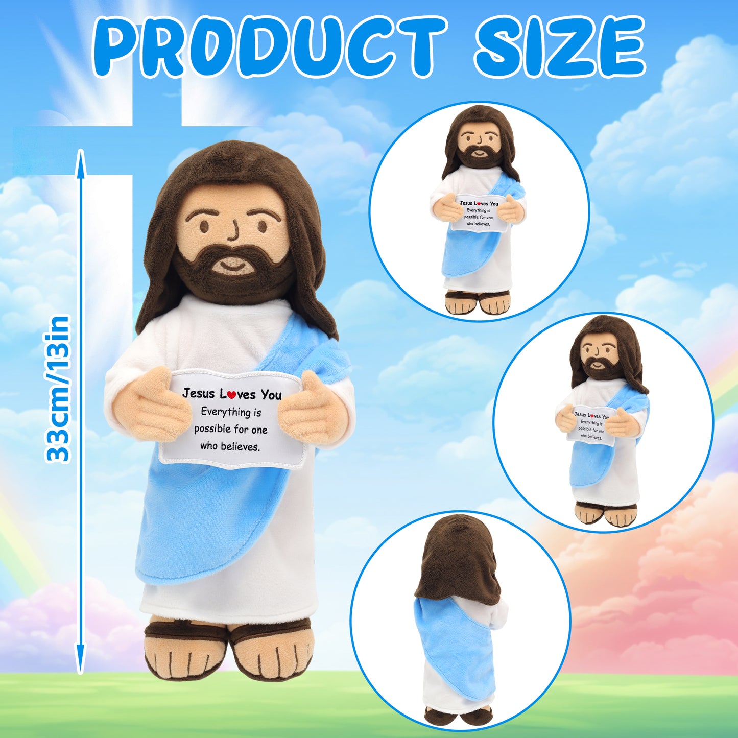 Jesus Plush with Positive Card