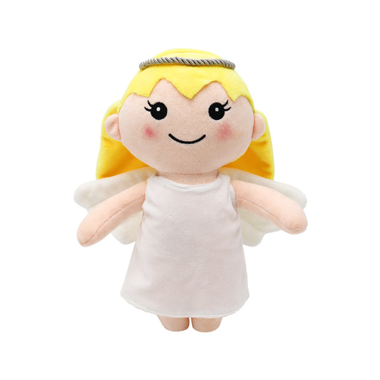 Girl-Guardian Angel Plush Doll with Wings